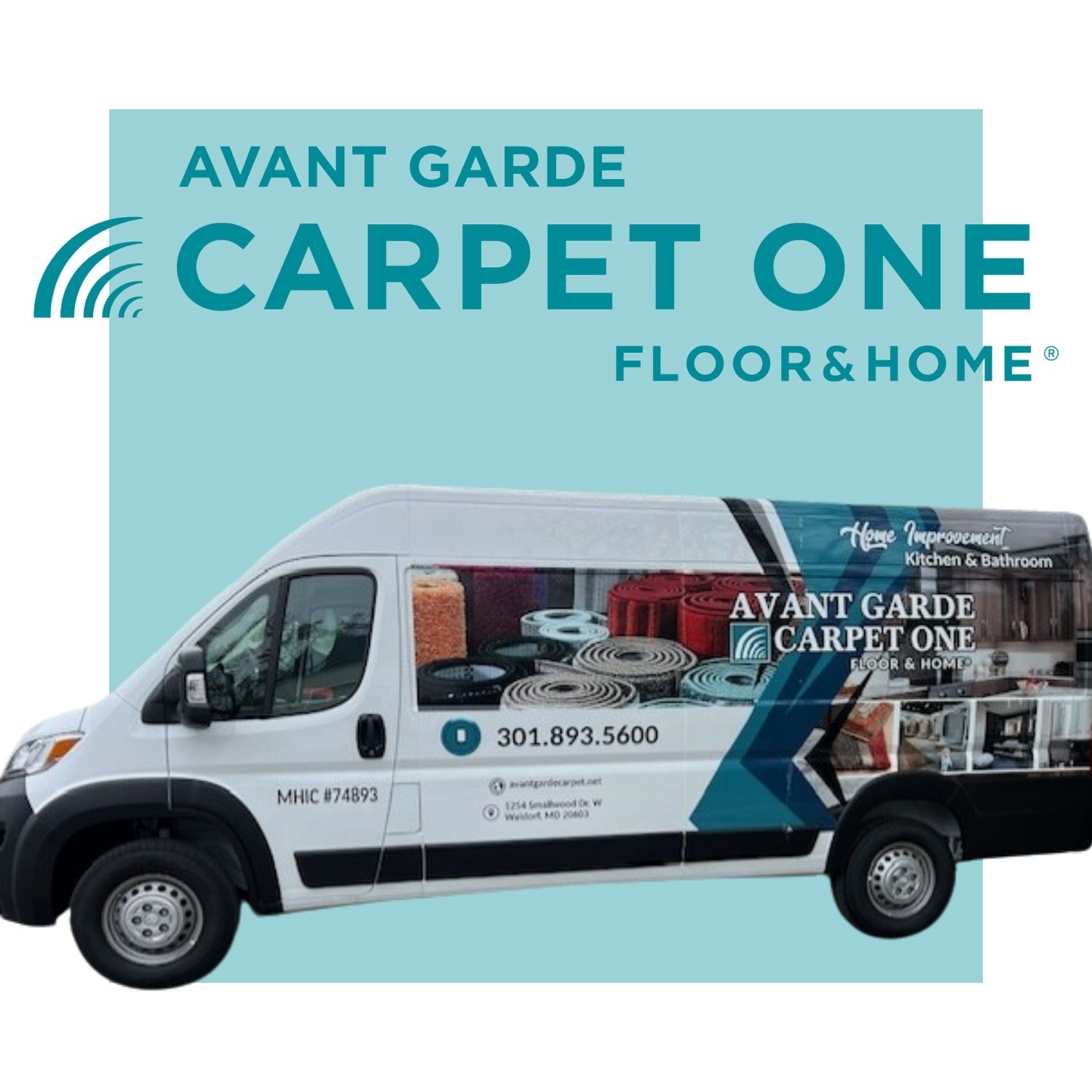 van showing flooring options in Waldorf, MD